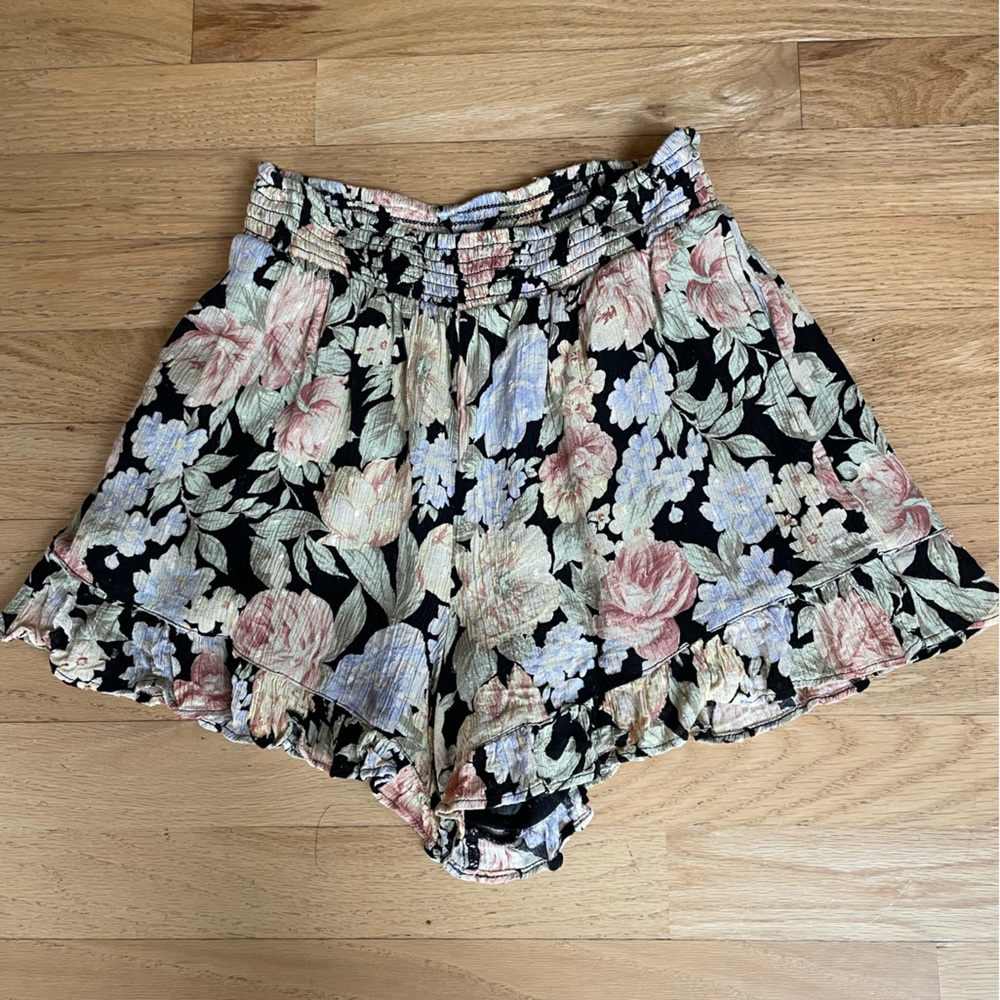 American Eagle women’s floral flowy dress shorts, size xs